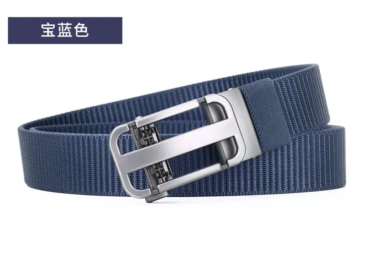 Men's Hollow Woven Belt Automatic Buckle Non-Porous High Sense — feature 19