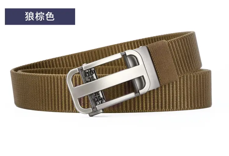 Men's Hollow Woven Belt Automatic Buckle Non-Porous High Sense — feature 20