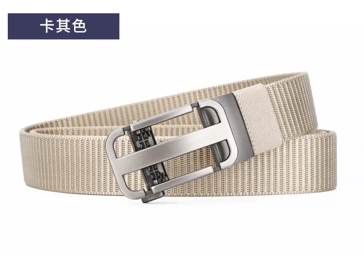Men's Hollow Woven Belt Automatic Buckle Non-Porous High Sense — feature 21
