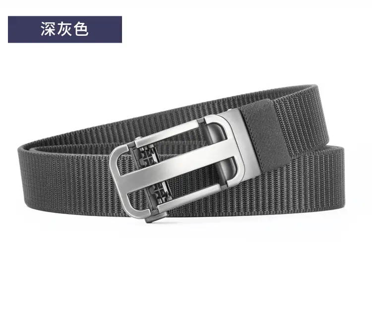 Men's Hollow Woven Belt Automatic Buckle Non-Porous High Sense — feature 22