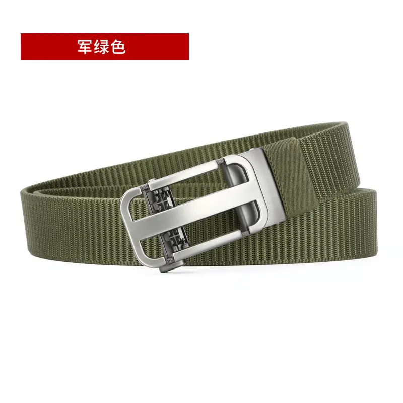 Men's Hollow Woven Belt Automatic Buckle Non-Porous High Sense - Image 6