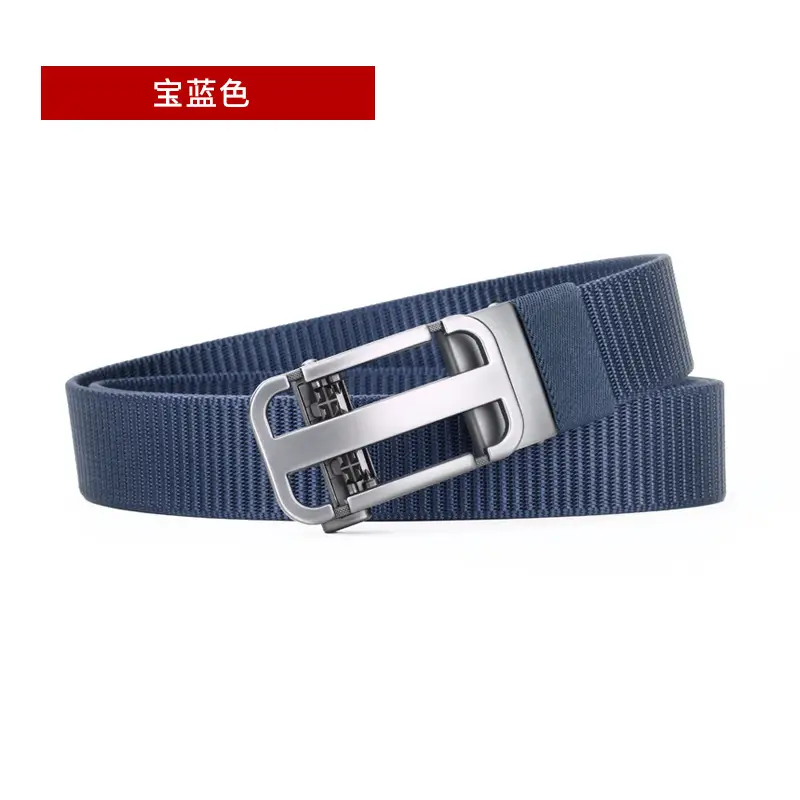 Men's Hollow Woven Belt Automatic Buckle Non-Porous High Sense - Image 7