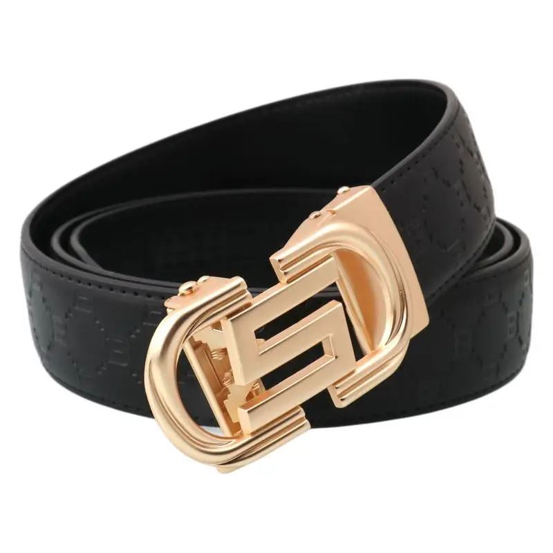 Men's Luxury Embossed Belt with Automatic Buckle - Image 14