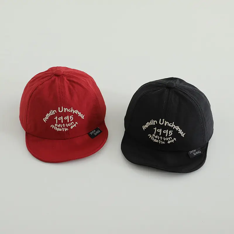 One-year-old Baby Cap Red Black 2024 New - Image 7