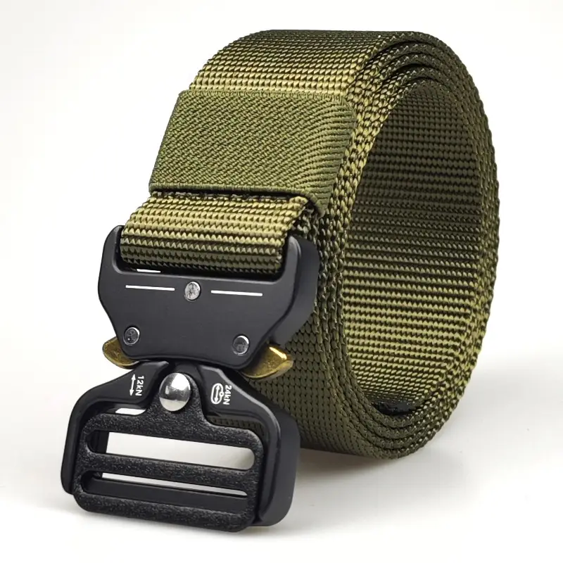 Gold Beaded Nylon Tactical Belt for Men - Image 2