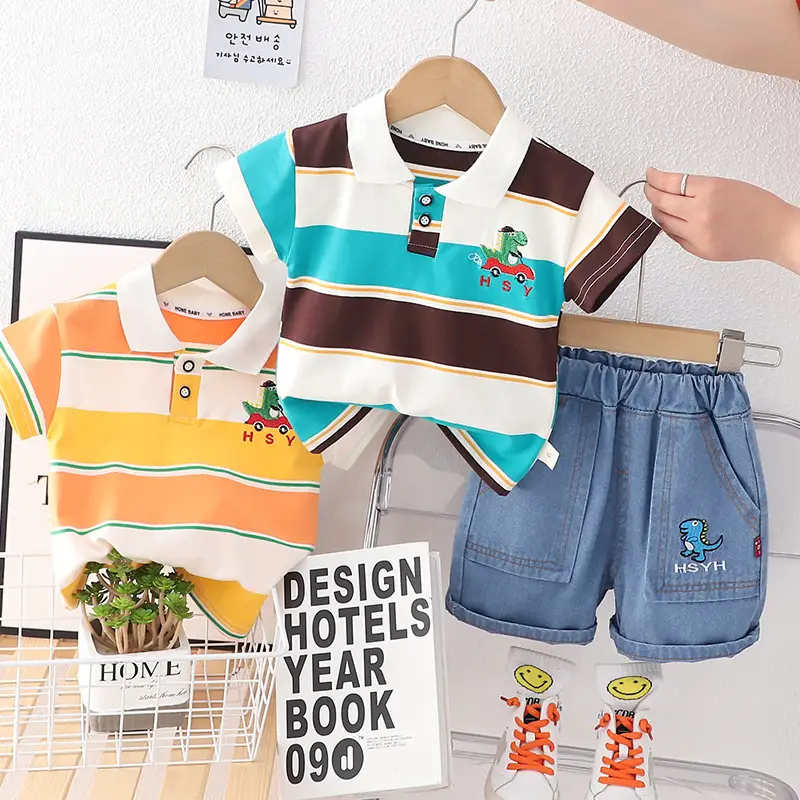 Cross-border Boys Summer T-Shirt Shorts Set 2025 — feature 5