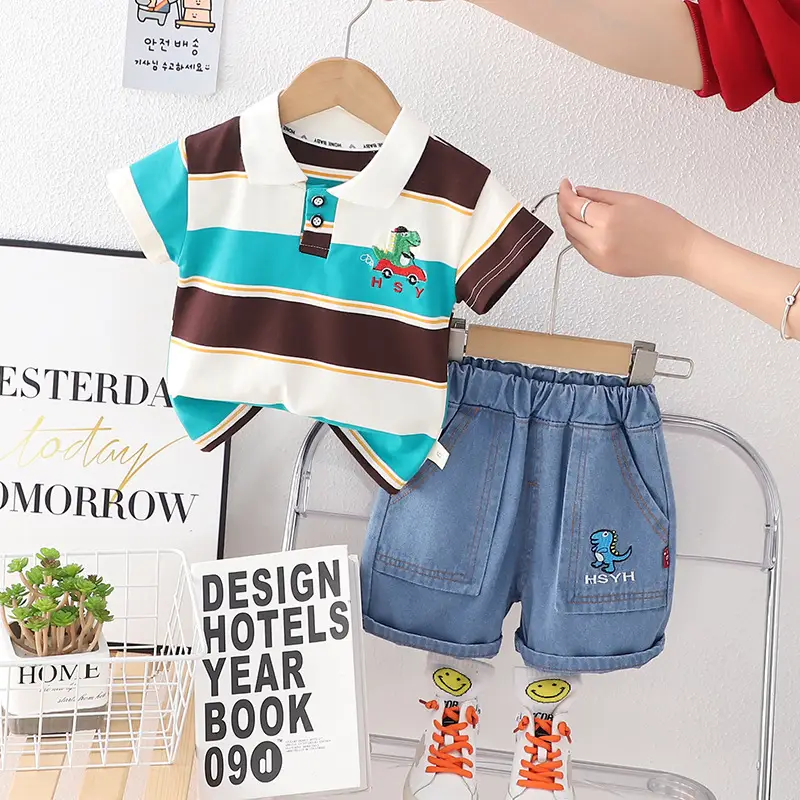 Cross-border Boys Summer T-Shirt Shorts Set 2025 — feature 7