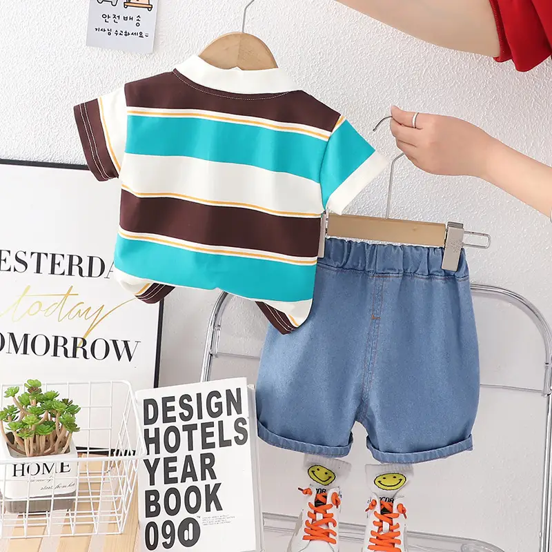 Cross-border Boys Summer T-Shirt Shorts Set 2025 — feature 8