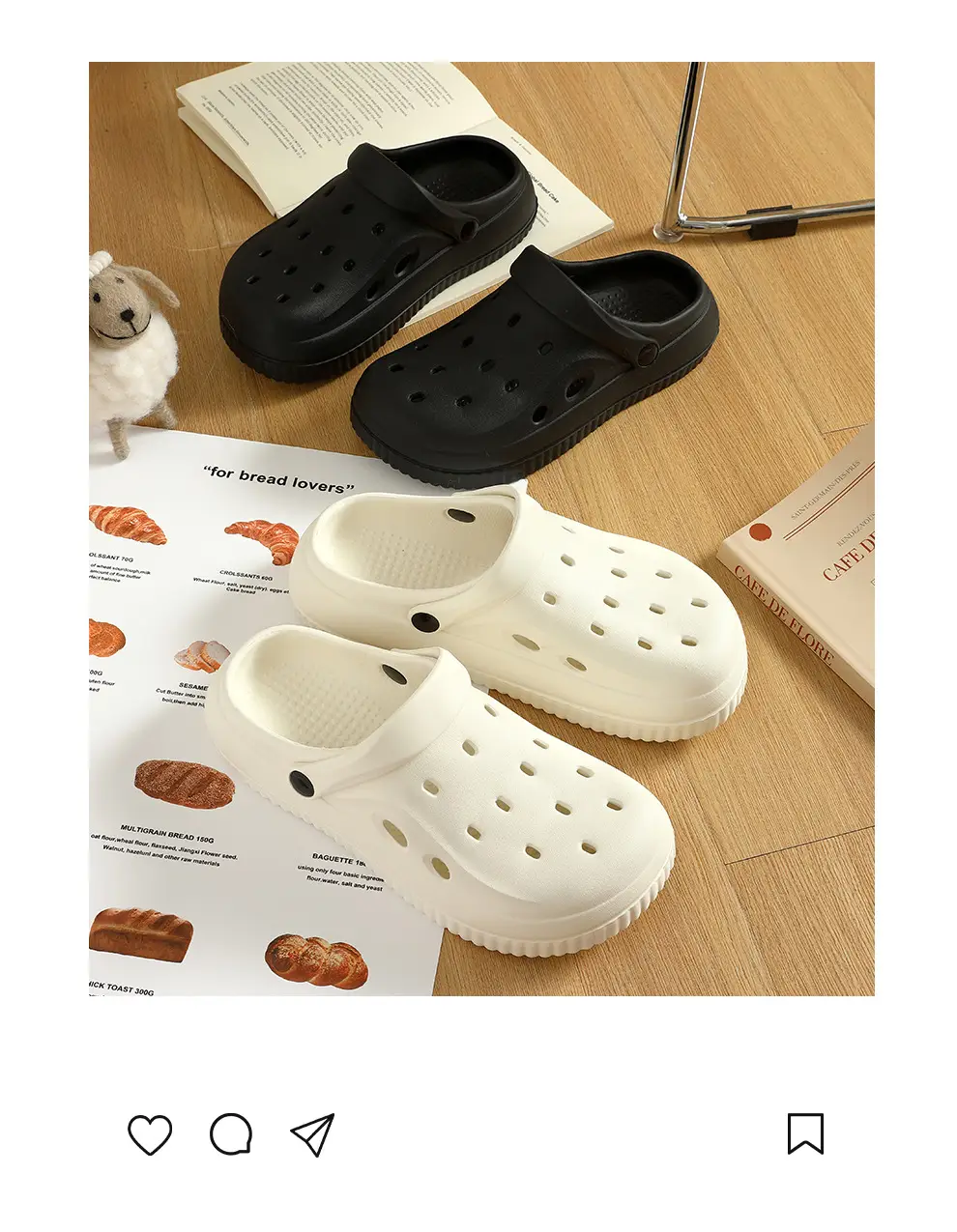 Women's White Croc Sandals Summer Outerwear 2025 — feature 2