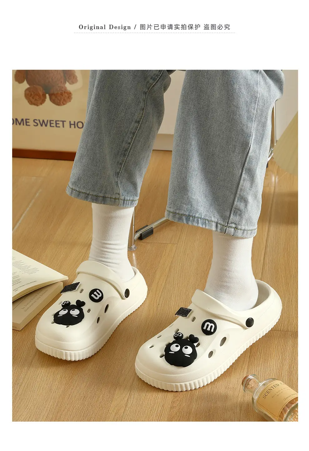 Women's White Croc Sandals Summer Outerwear 2025 — feature 7