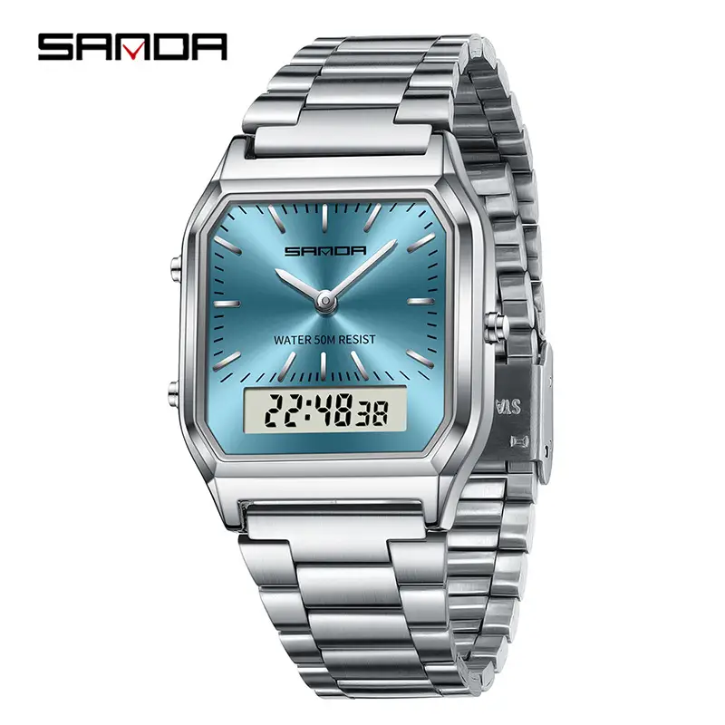Sanda Stainless Steel Electronic Watch 32H12 - Image 7