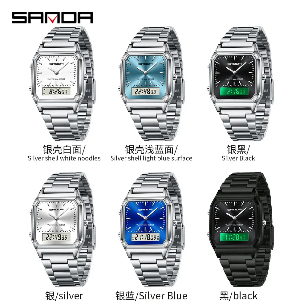Sanda Stainless Steel Electronic Watch 32H12 - Image 10