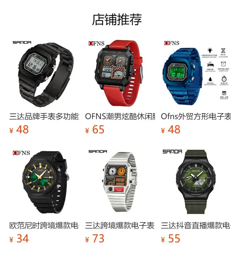 Sanda Stainless Steel Electronic Watch 32H12 — feature 1