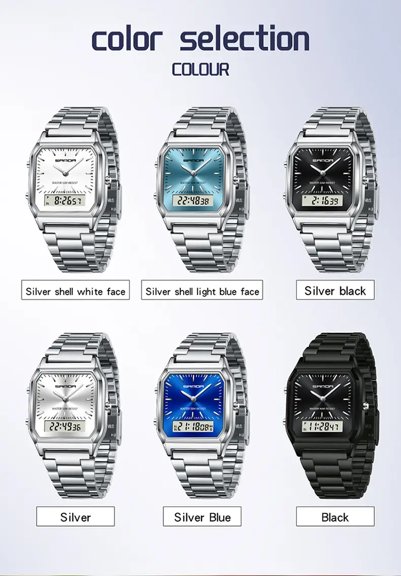 Sanda Stainless Steel Electronic Watch 32H12 — feature 29