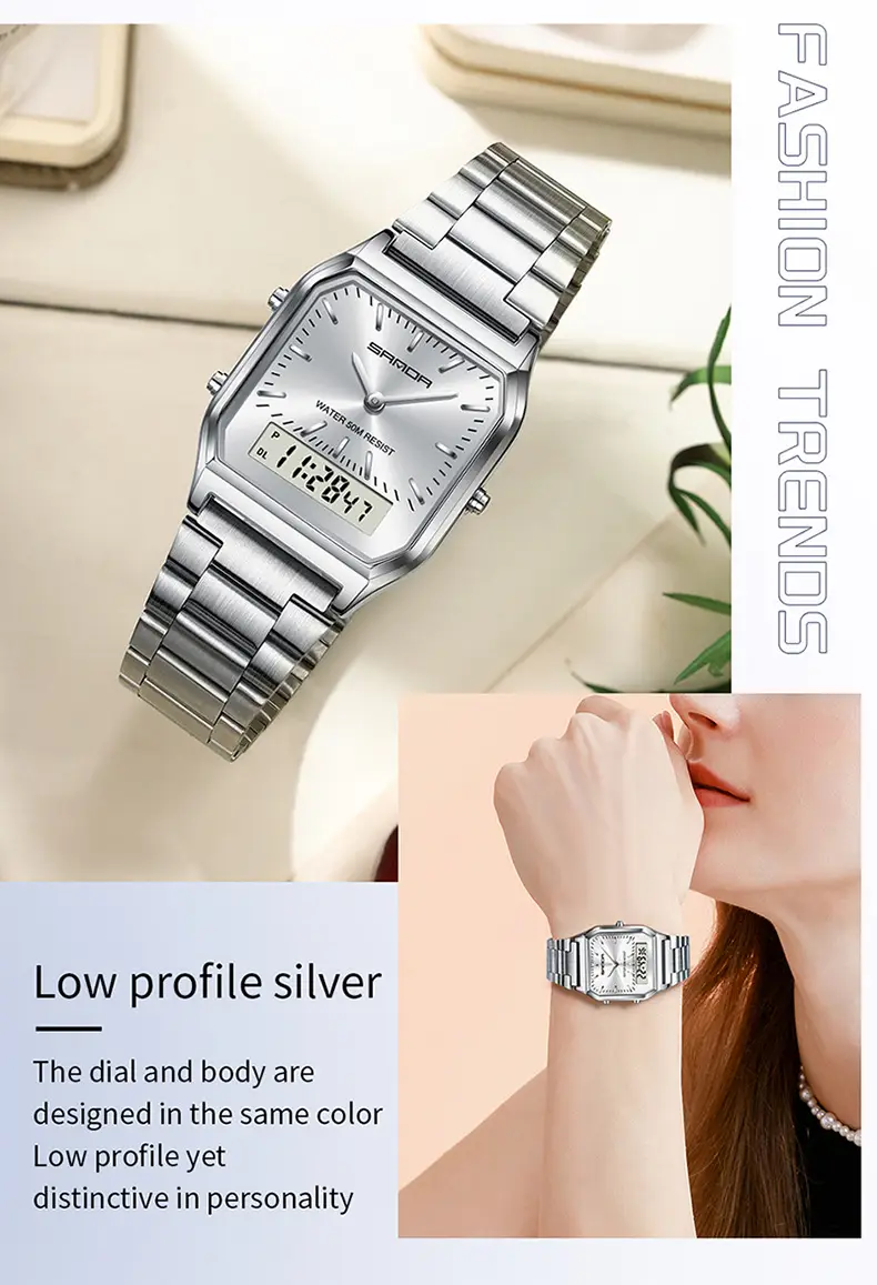 Sanda Stainless Steel Electronic Watch 32H12 — feature 33