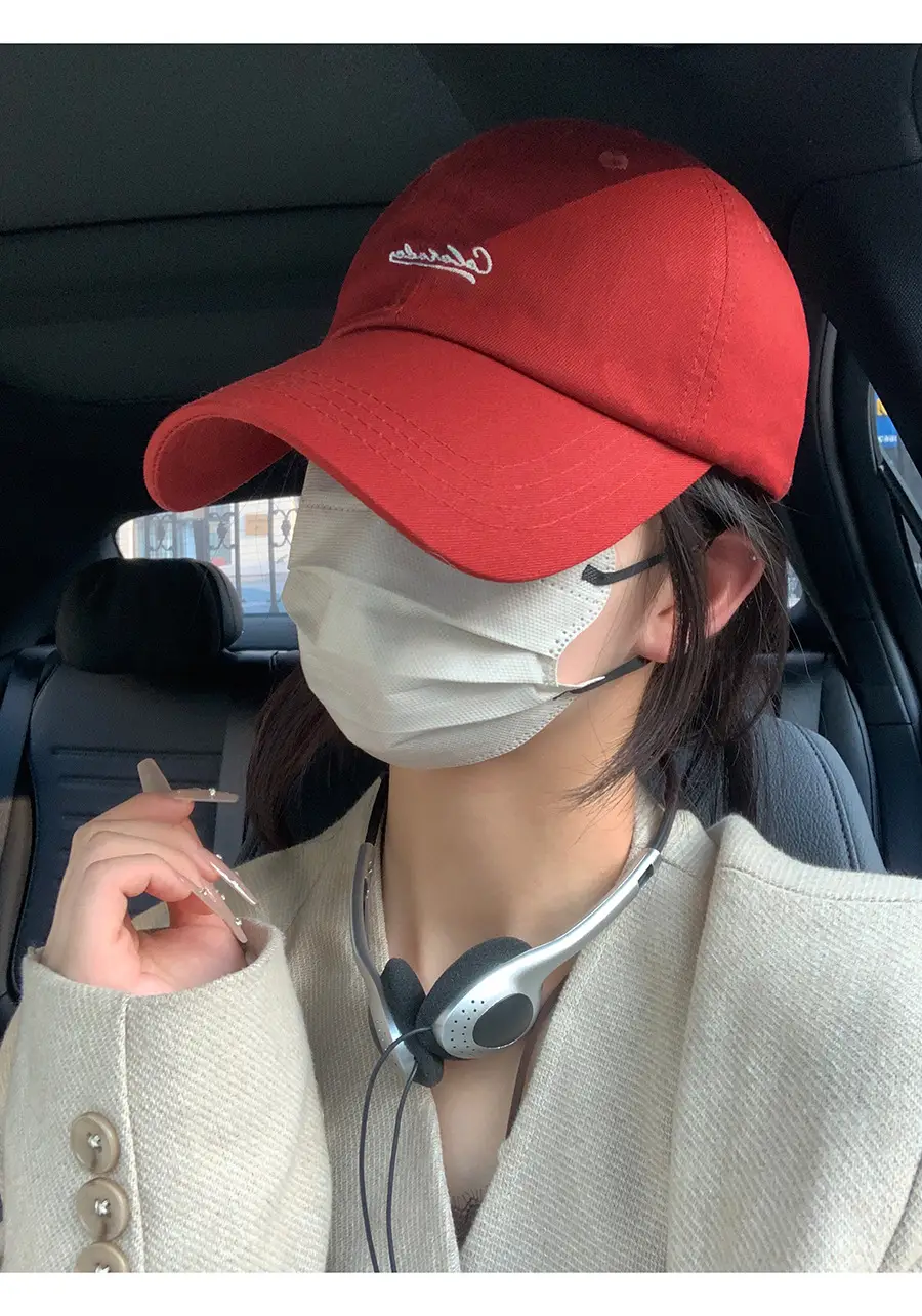 Women Baseball Cap with Letter Embroidery, Cream Shortbread Style, 2026 Spring — feature 3
