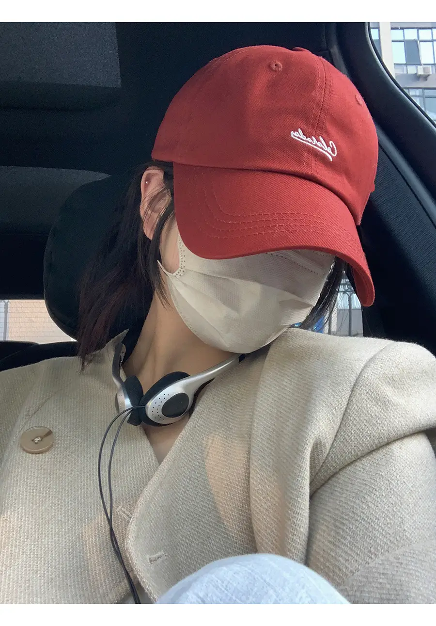 Women Baseball Cap with Letter Embroidery, Cream Shortbread Style, 2026 Spring — feature 5