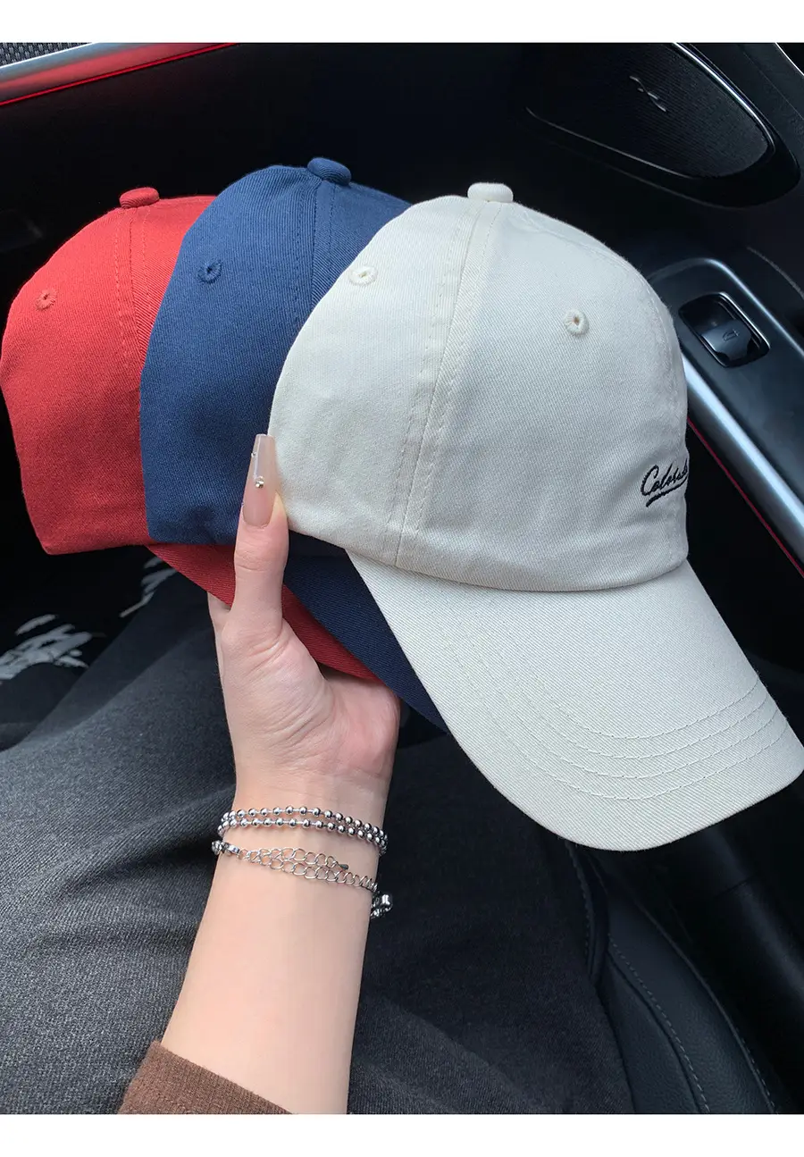 Women Baseball Cap with Letter Embroidery, Cream Shortbread Style, 2026 Spring — feature 6