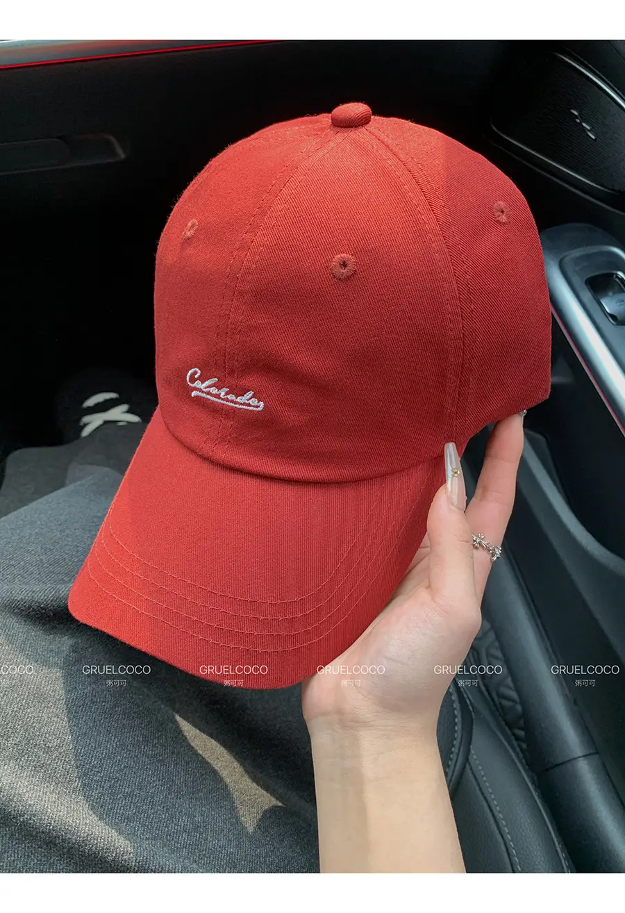 Women Baseball Cap with Letter Embroidery, Cream Shortbread Style, 2026 Spring — feature 9
