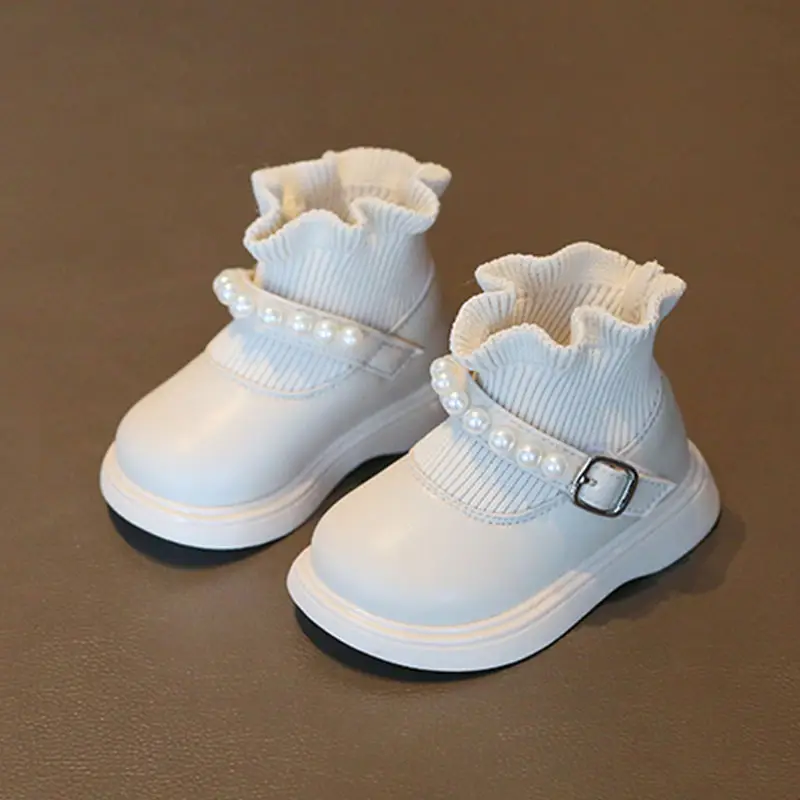 Children's Princess Boots Black Ruffled 1-3Yr — feature 1