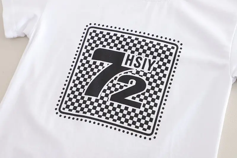 Kids Crossbody Set White Green 2-Piece Summer T-Shirt Shorts Korean Style — feature 10