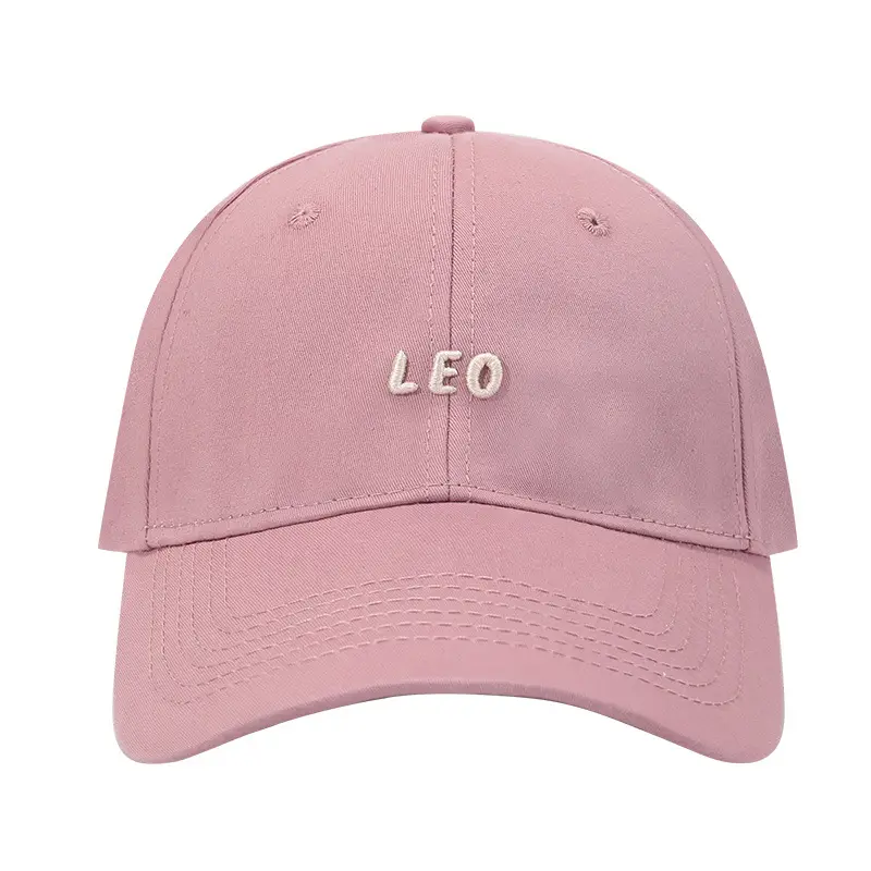 Women's White Leo Embroidered Baseball Cap - Image 11
