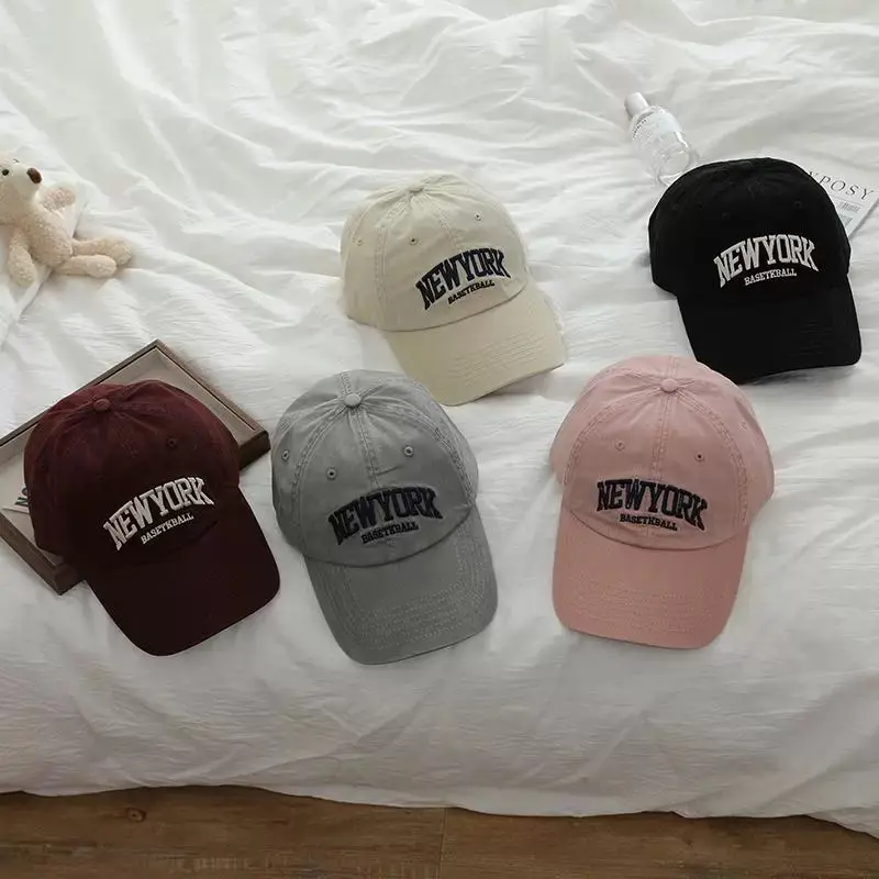 New York District Baseball Cap for Women Grey Large Brim - Image 12