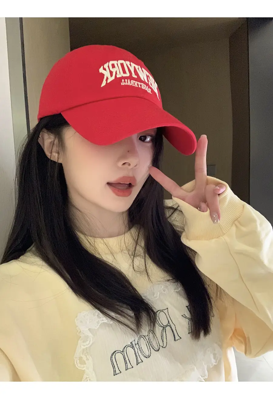 New York District Baseball Cap for Women Grey Large Brim — feature 7