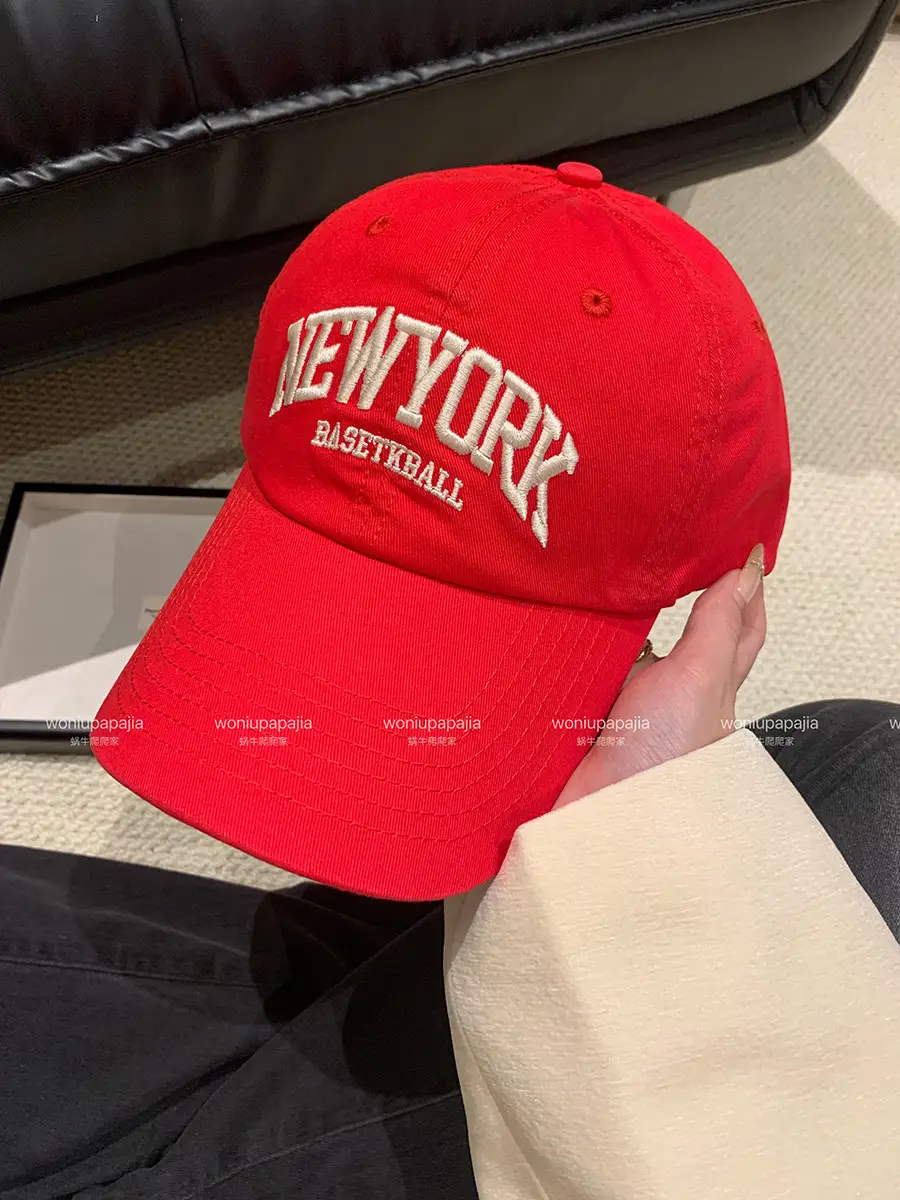 New York District Baseball Cap for Women Grey Large Brim - Image 2