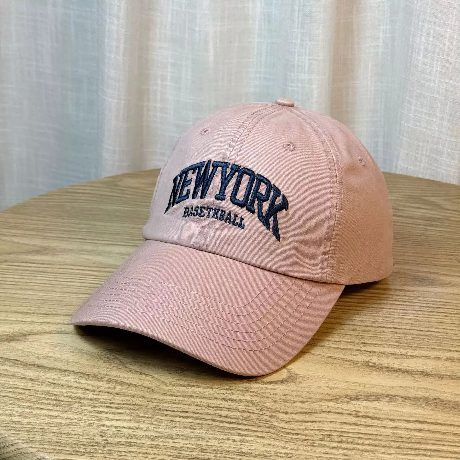 New York District Baseball Cap for Women Grey Large Brim - Image 7