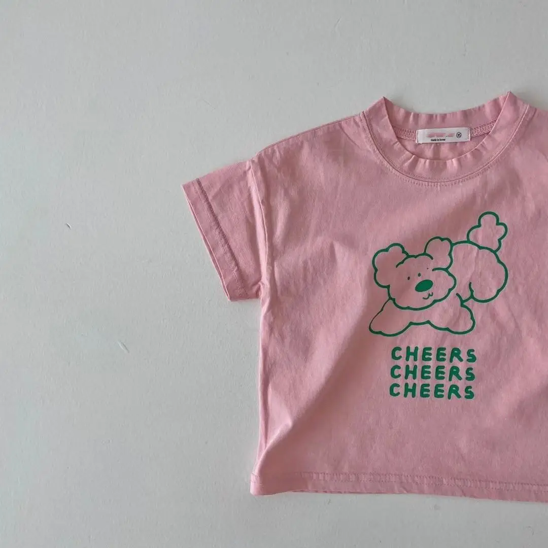 Green Three Action Bears T-Shirt for Kids Summer — feature 4