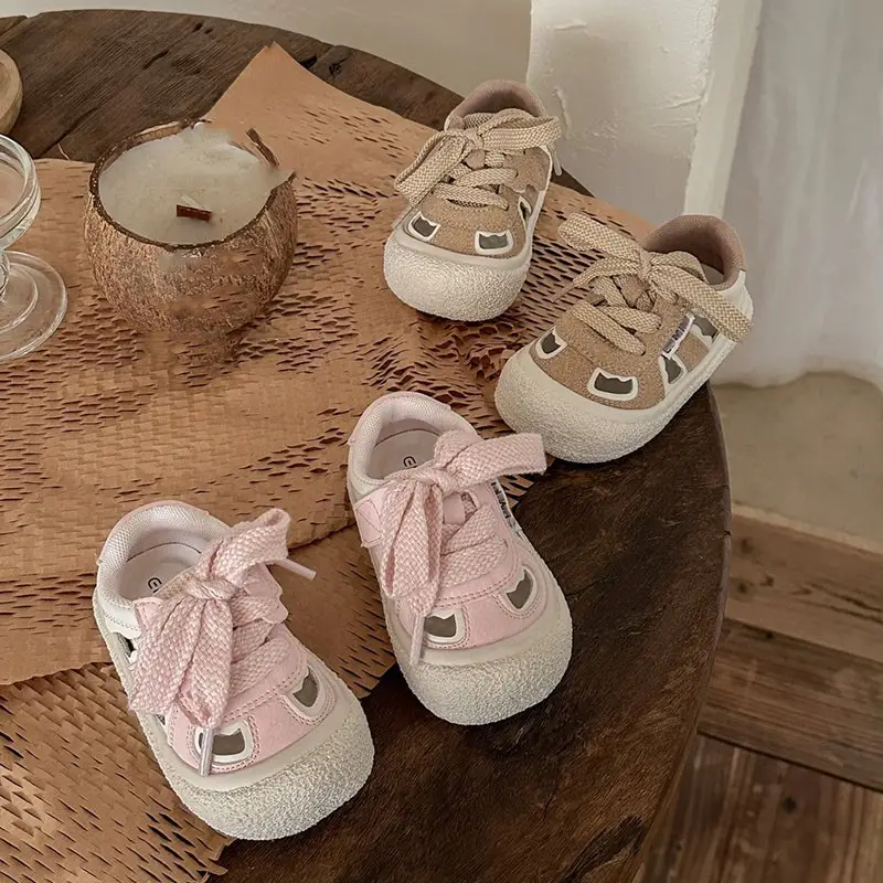 Women's Pink Baby Sneakers 1-3Yrs Anti-Collision Toe Sandals