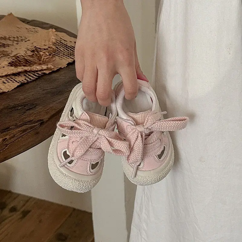 Women's Pink Baby Sneakers 1-3Yrs Anti-Collision Toe Sandals — feature 2