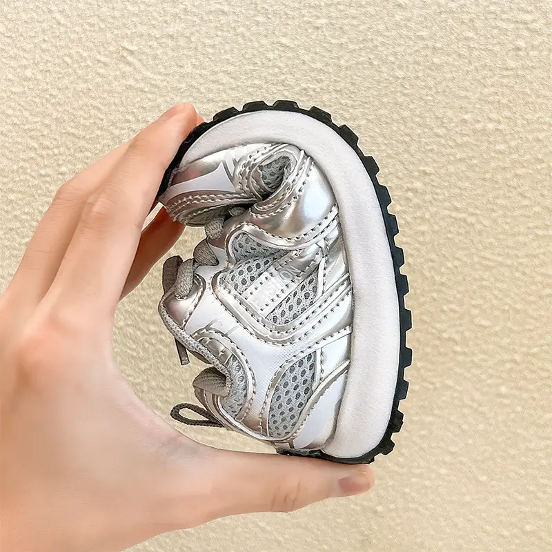 2025 Grey Mesh Kids Sneakers for Toddlers — feature 9