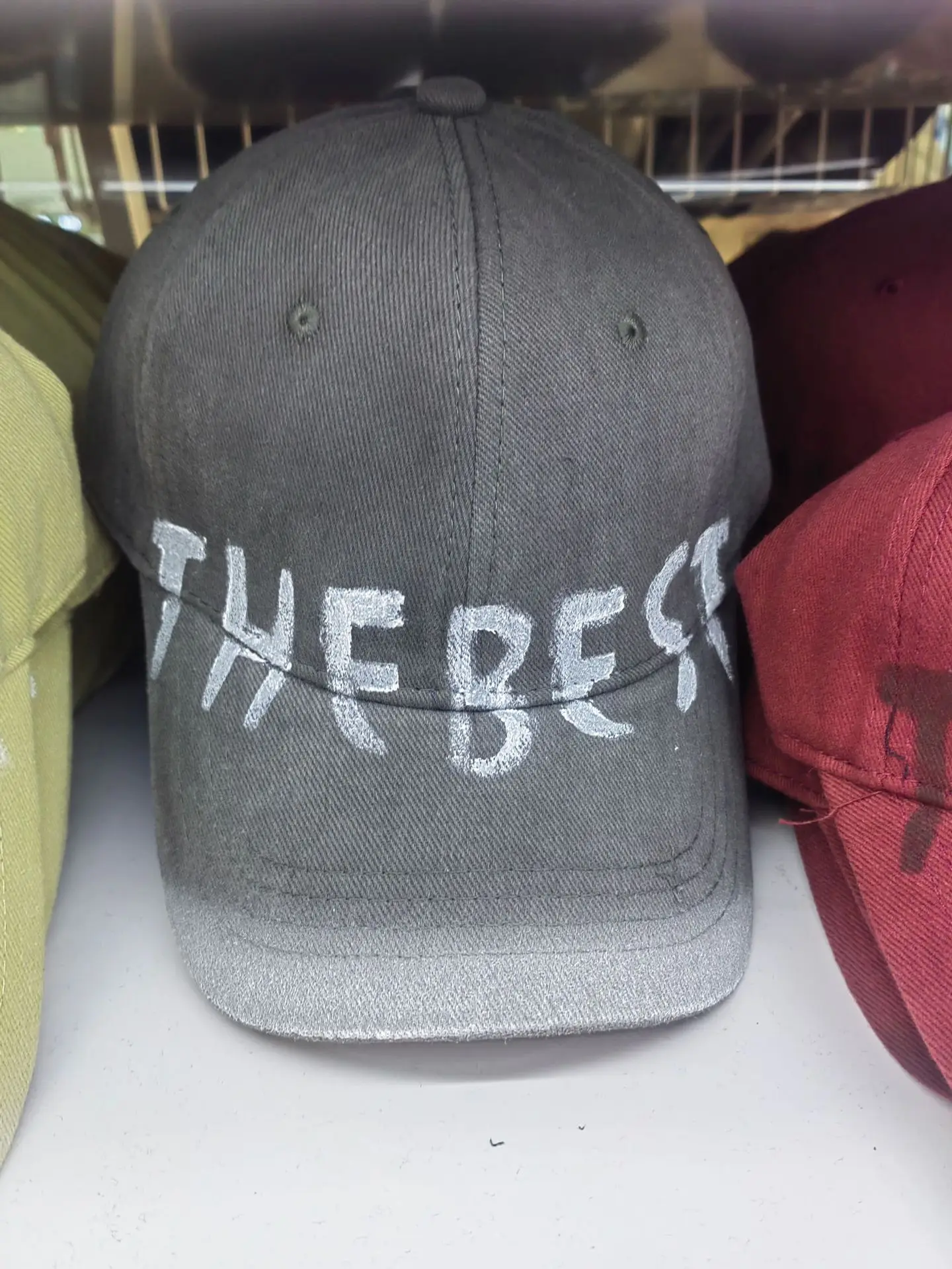 New Washed Old Letter Baseball Cap Women's American Style Retro Big Head Caps for Men - Image 5