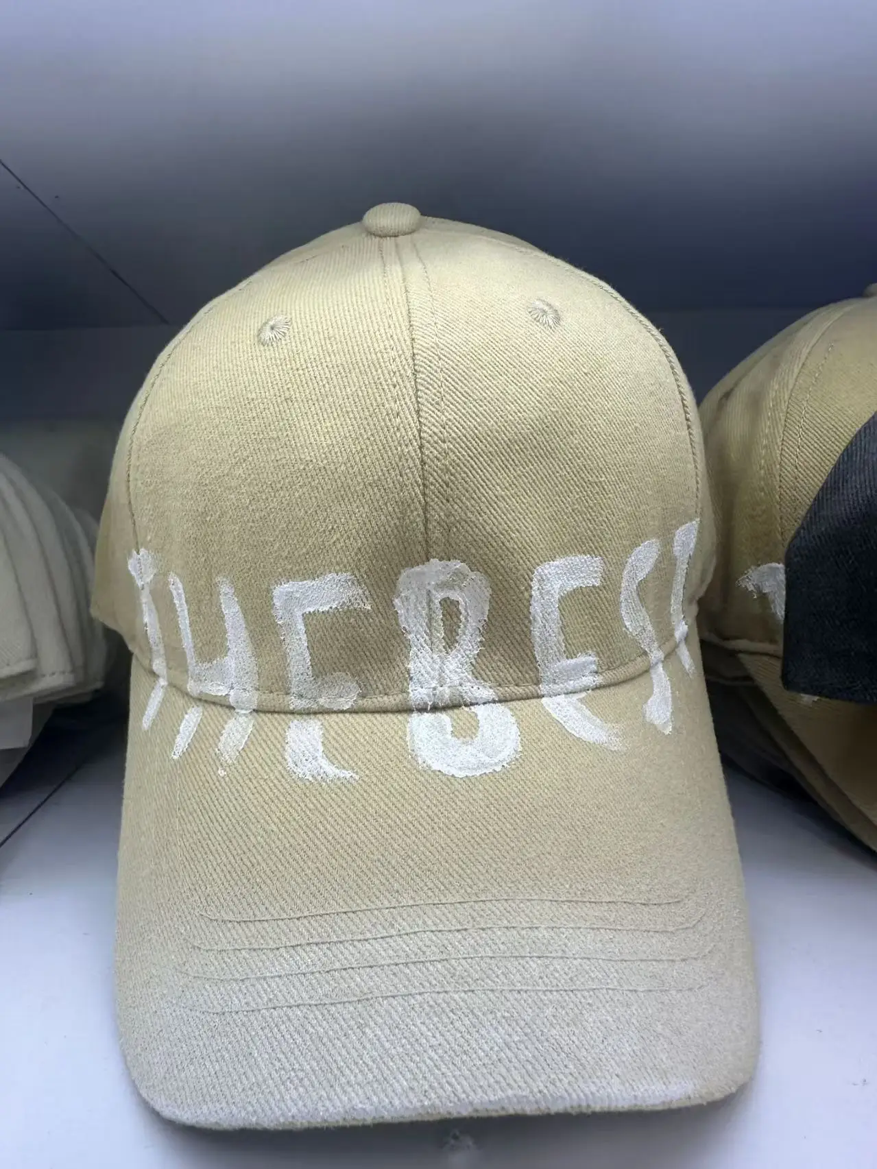 New Washed Old Letter Baseball Cap Women's American Style Retro Big Head Caps for Men - Image 7