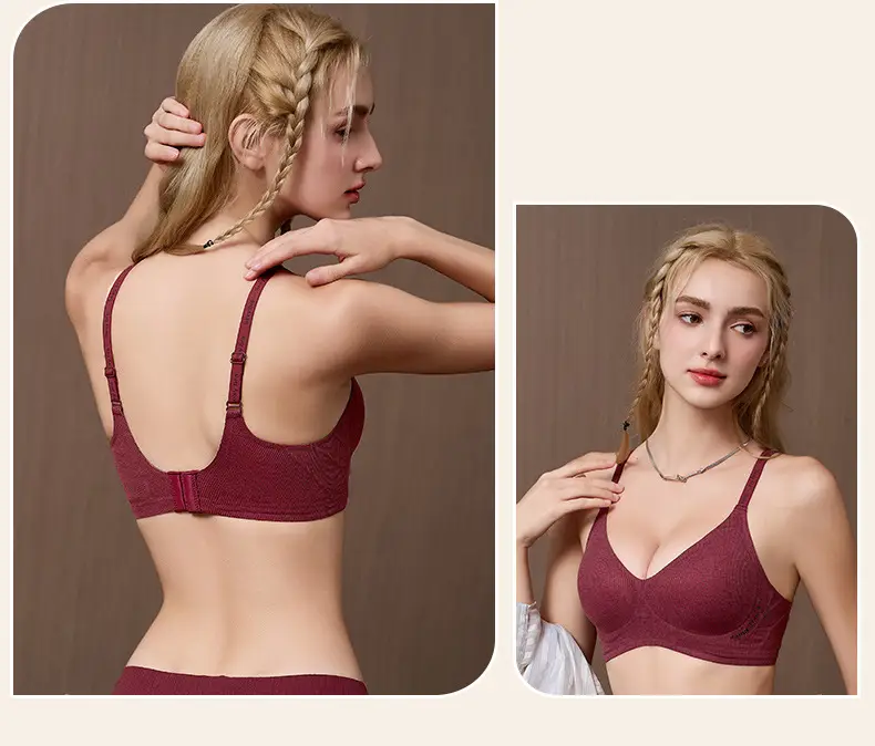 Traceless Women's Push-Up Bra Red Small — feature 25
