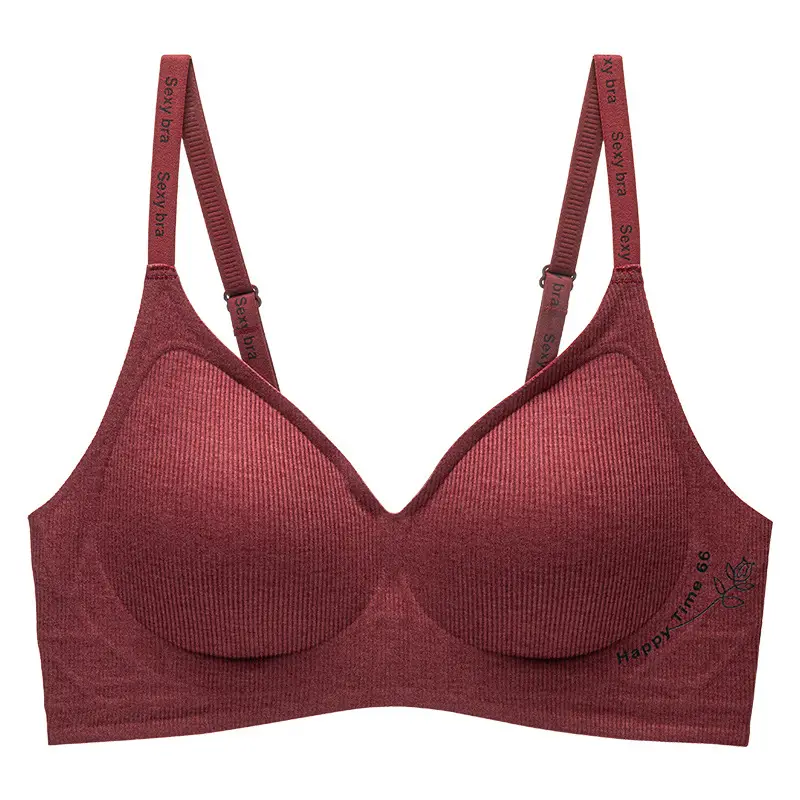Traceless Women's Push-Up Bra Red Small - Image 4