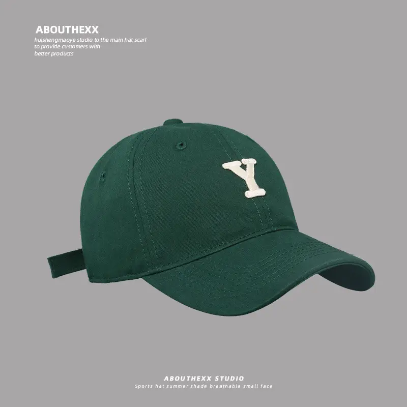 Women Blue Y Letter Baseball Cap Spring Summer Korean Style - Image 3