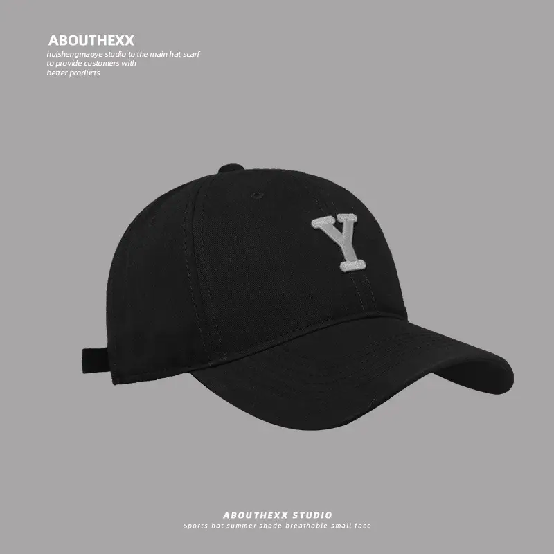 Women Blue Y Letter Baseball Cap Spring Summer Korean Style - Image 5
