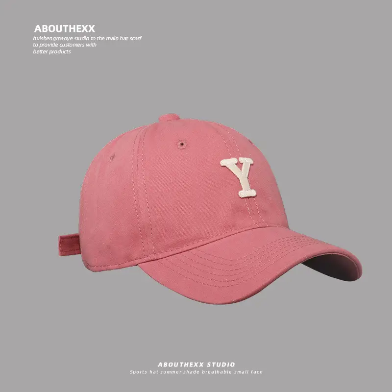 Women Blue Y Letter Baseball Cap Spring Summer Korean Style - Image 8
