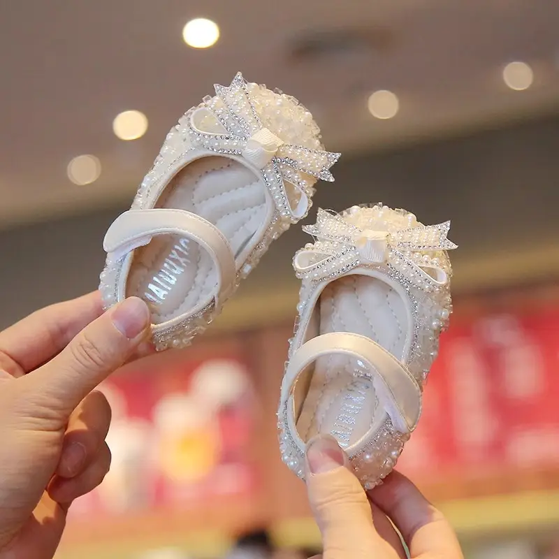 Baby Princess Shoes White Lace One Year Old