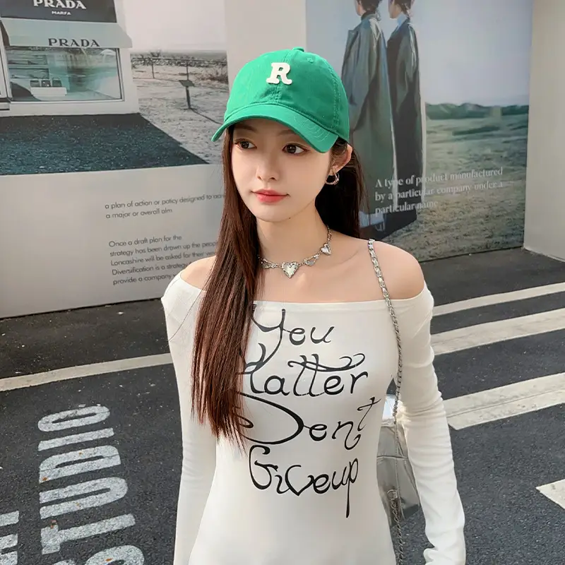 Women White Baseball Cap with Logo 2025 - Image 17