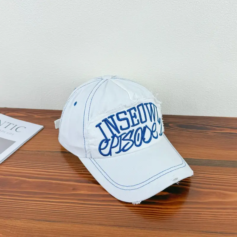 Nashiki Baseball Cap White Blue Men Women - Image 2