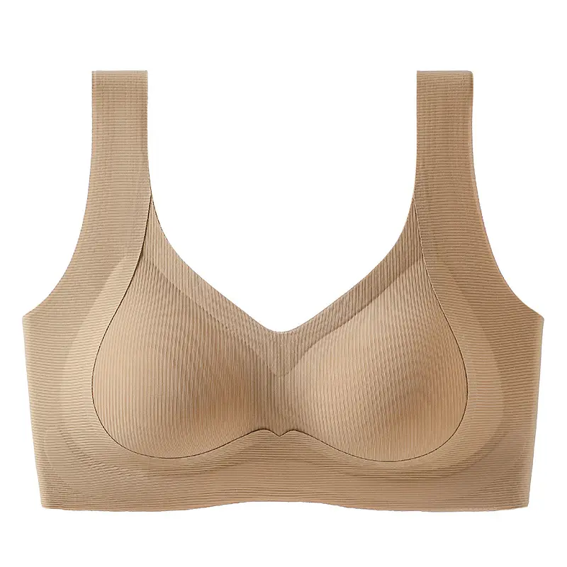 Traceless Women's Non-Rims Sports Bra Large Chest