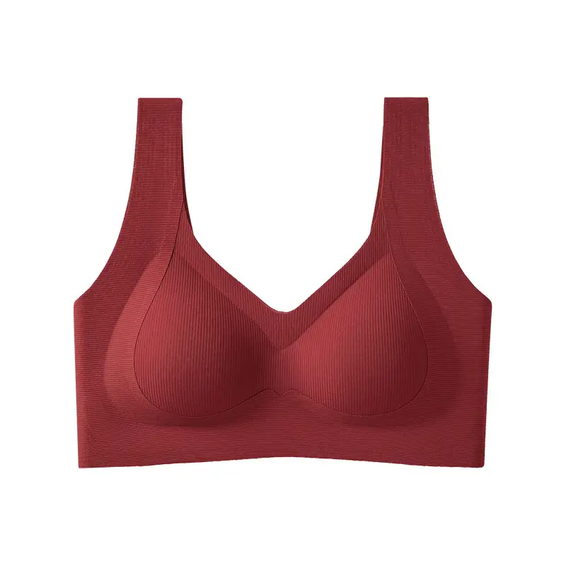 Traceless Women's Non-Rims Sports Bra Large Chest