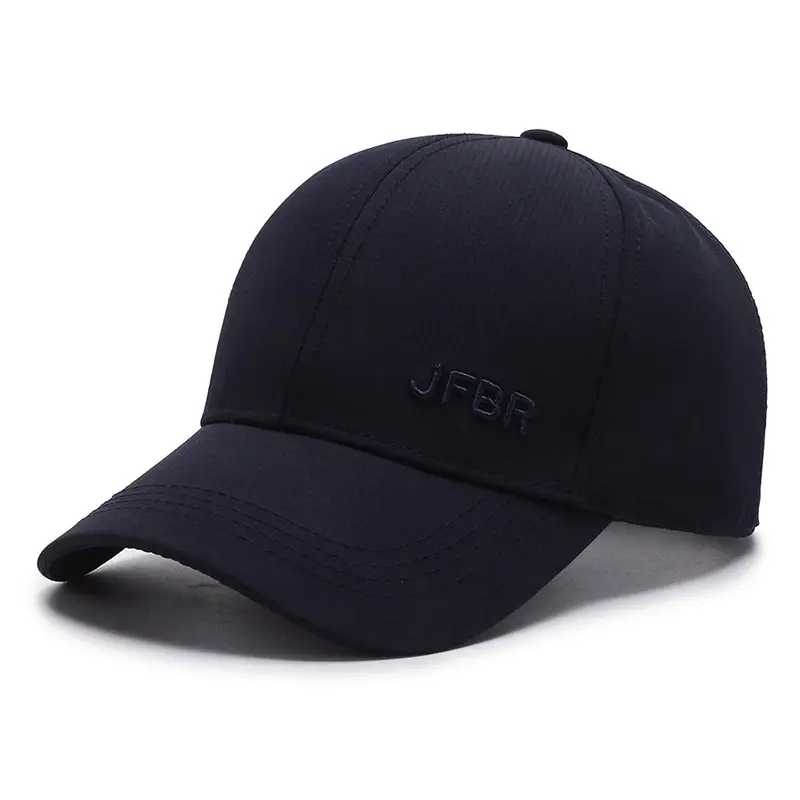 Black Men's Baseball Cap Breathable All-Match Casual Outdoor Sunshade