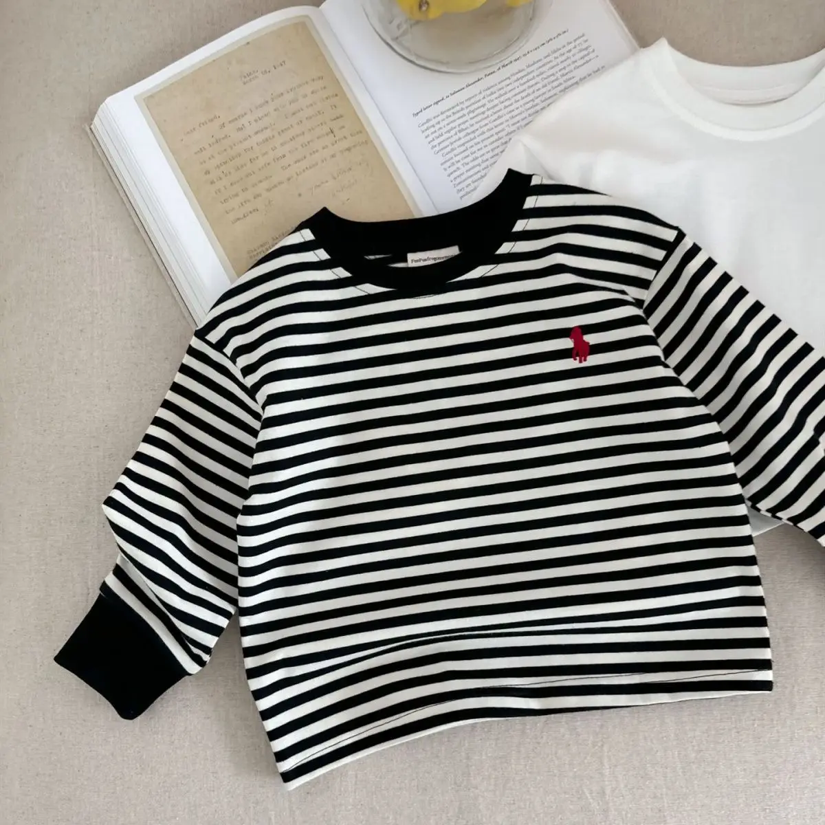 Pink Cotton Crewneck T-Shirt for Boys Girls New Spring Autumn 2025 — feature 8