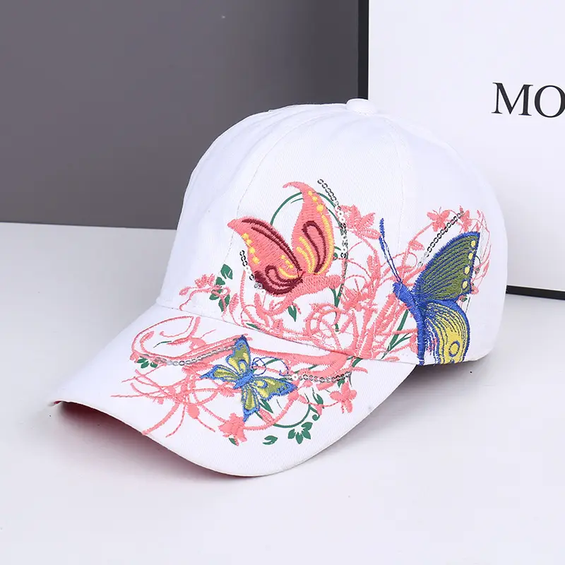 Embroidered Butterfly Baseball Caps for Women - Image 8