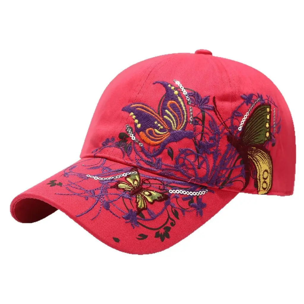 Embroidered Butterfly Baseball Caps for Women - Image 10